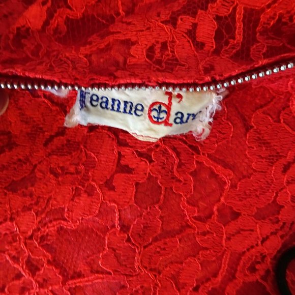 Vintage Jeanne D'Arc Lace Sheath Dress - Picture 8 of 11